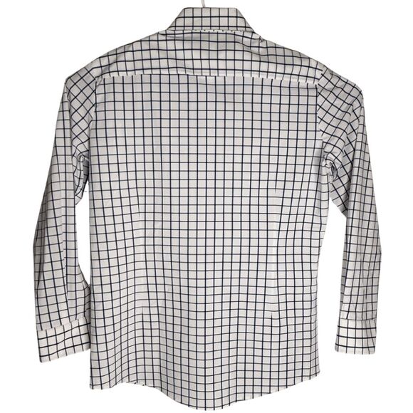 Mizzen + Main Men's Leeward Performance Button Up Shirt White Size Large Trim - Picture 2 of 8